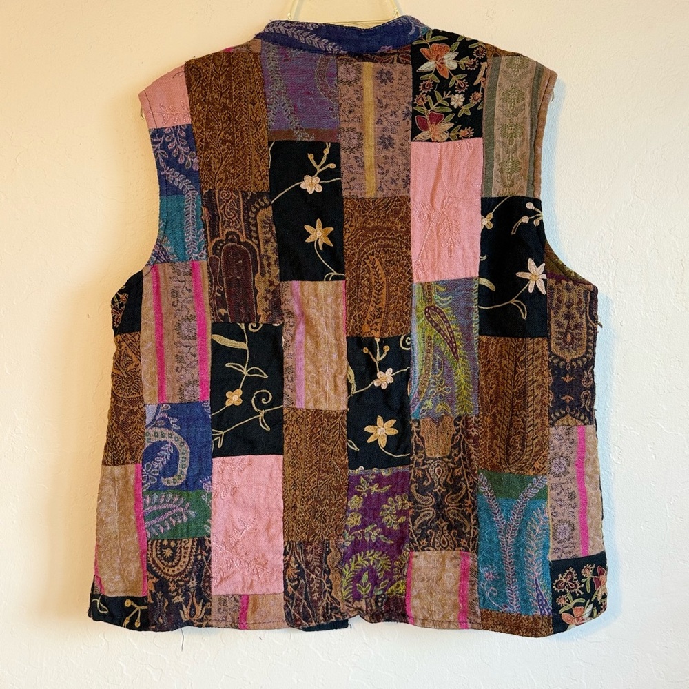 Patchwork Sleeveless Vest - image 4